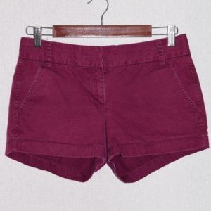 J.Crew Purple Chino Shorts Size 2